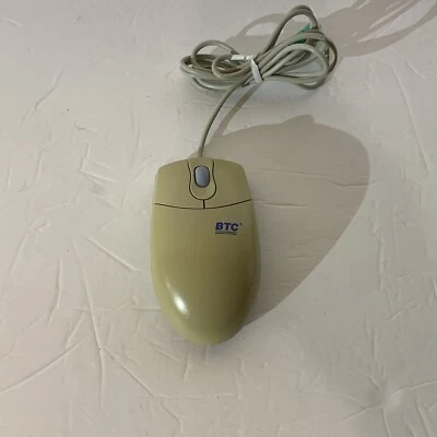Vintage BTC M300 Browser Mouse Wired PS/2 Tracker Ball - Image 1 of 3
