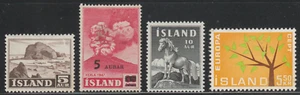 Iceland 1950-62 SC# 257, 283, 311, 348 - Four different stamps - M-H - Lot # 5 - Picture 1 of 2