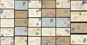 GB PORTOFÄLLIGE FRANKATUREN auf BRIEF LEEDS ANWEISUNGEN Handstempel etc EINZELN PREIS - Bild 1 von 51