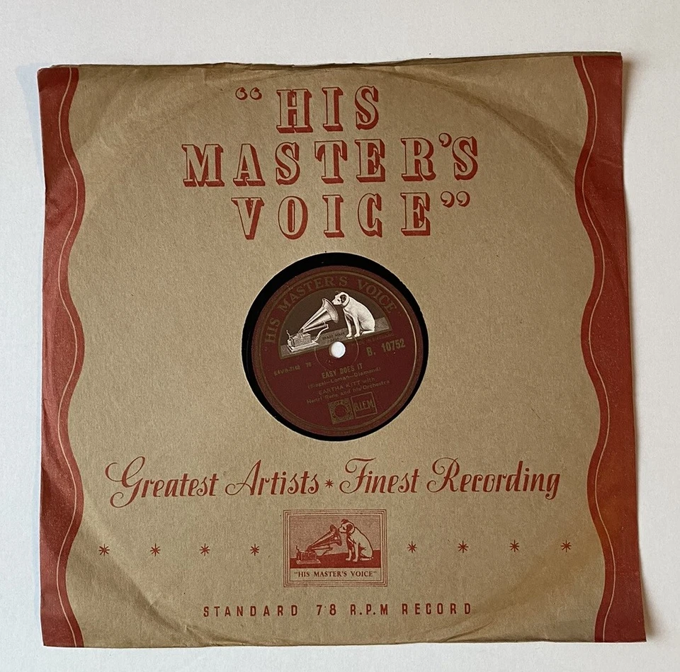 Eartha Kitt Easy Does It / Mink Shmink 10" Shellac UK 78rpm 78 +Mink Shmink - Image 1 of 1