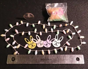 Creative Kit Easter 2' Pastel Lights Glitter Vintage Grass 1:12 Miniature CK8641 - Picture 1 of 2