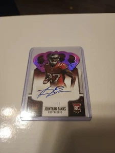 2013 Panini Crown Royale - Purple Holo Die-Cut Crown Johnthan Banks Auto 08/10 - Picture 1 of 3