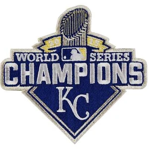 2015 OFFICIAL MLB World Series Champions Logo Kansas City Royals Jersey Patch - Picture 1 of 1