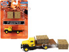 1954 IH R-190 FLATBED TRUCK & 2 SHIPPING CRATE LOADS YELLOW 1/87 HO BY CMW 40020