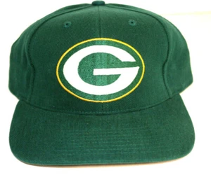 Vntg Green Bay Game Day Green cap W/Tags Dead Stock 1 size fits all  strap back - Picture 1 of 5