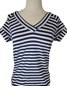 Camiseta Top Náutica St Tropez West Mujer Talla PM Pequeña Mediana Azul Blanco Rayas - Imagen 1 de 10