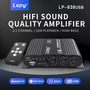Amplificador compacto 126W 2.1 HIFI: 75dB SNR y respuesta de frecuencia 20Hz-20KHz - Imagen 1 de 13