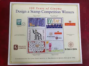 GB 1996 MNH DESIGN A STAMP SHEET CINEMA BABE PIG CHARLIE CHAPLIN LION KING - Picture 1 of 1