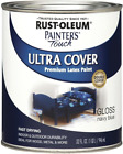 Brush On Paint Painters Touch Latex 1-Quart Acrylic Gloss Navy Blue 32 Fl Oz