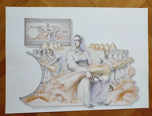 Yugoslavia Banknote Production Institute  Banknote 500 dinara Print Exibition - Picture 1 of 3
