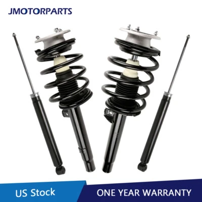 2 Front Complete Struts & 2  Rear Shock Absorbers For BMW 325Ci 328i 330i E46 - Image 1 of 4