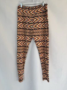 LuLaRoe Leggings TC2 Multicolor Abstract Lines - Picture 1 of 2