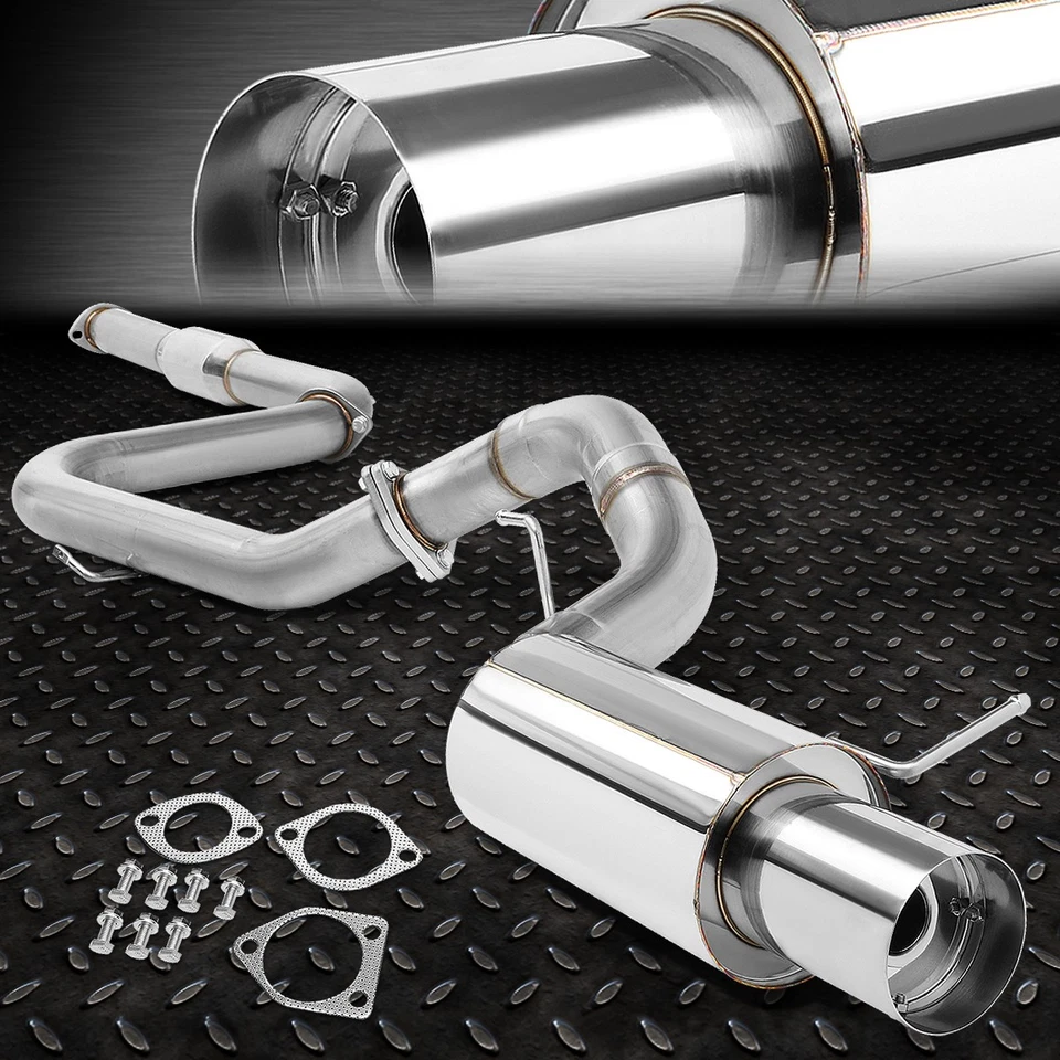 SILENCIADOR ESCAPE TRASERO GATO ACERO INOXIDABLE PUNTA 4" PARA 00-05 MITSUBISHI ECLIPSE 3G V6 Foto 1 de 4