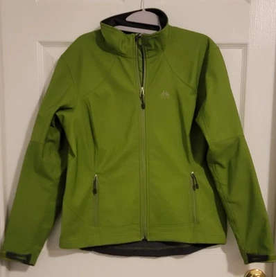 Chaqueta De Colección Nike ACG Para Mujer Verde Mediana Y2K Cremallera Completa Elastizada Bolsillos en el Cuello Simulado Foto 1 de 4