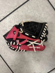 Guanto da baseball Rawlings 9,5" Tball bambini PL95PB rosa nero lancio destro  - Foto 1 di 5