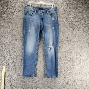 Pantalones de mezclilla Banana Republic para mujer 28 azules elásticos tiro medio novia *EXCELENTE ESTADO* - Imagen 1 de 12