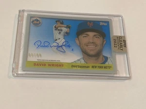 David Wright 2022 Topps Clearly Authentic Autograph Card Auto 1955 Reimagining - Bild 1 von 2