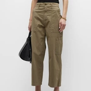 AGOLDE Women's Daria Wide-Leg Utility Pants in Brown - Picture 1 of 7