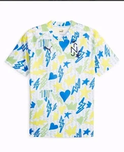 Puma Neymar Jr. NJR Instituto Soccer Training Jersey - White/Racing Blue/Lemon - Picture 1 of 7