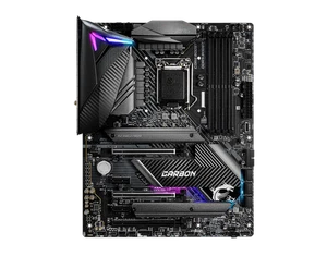 MSI MPG Z490 GAMING CARBON WIFI motherboard LGA1200 DDR4 HDMI+DP ATX Tested - Picture 1 of 5