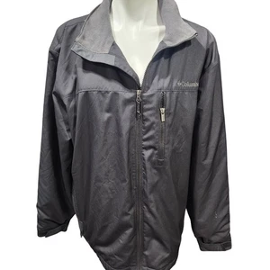 Columbia lightweight windbreaker mens black jacket Size large - Picture 1 of 8