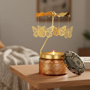 Charfia Drehbar Schmetterling Duftkerzen Geschenkset Entspannung Geschenk , G... - Bild 1 von 5