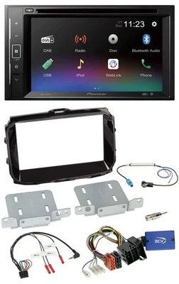 Pioneer Bluetooth Lenkrad USB 2DIN DAB DVD Autoradio für Alfa Giulietta ISO 2013 - Bild 1 von 4