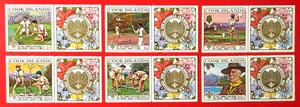 COOK ISLANDS Sc#248-253 1969 BOY SCOUTS JAMBOREE W/LABELS Mint NH OG XF (BOOK) - Picture 1 of 3
