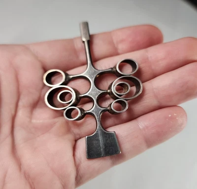 Vintage David Andersen Björn Ostern Modernist Sterlingsilber nordischer Anhänger Norwegen - Bild 1 von 4