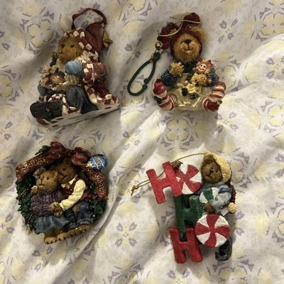 Boyd’s Holiday Christmas Ornaments Mixed Lot 4 Bears Several  1E - Image 1 of 4