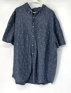 The foundry EUC men’s button down chambray shirt 3XL Tall Anchors - Picture 1 of 6