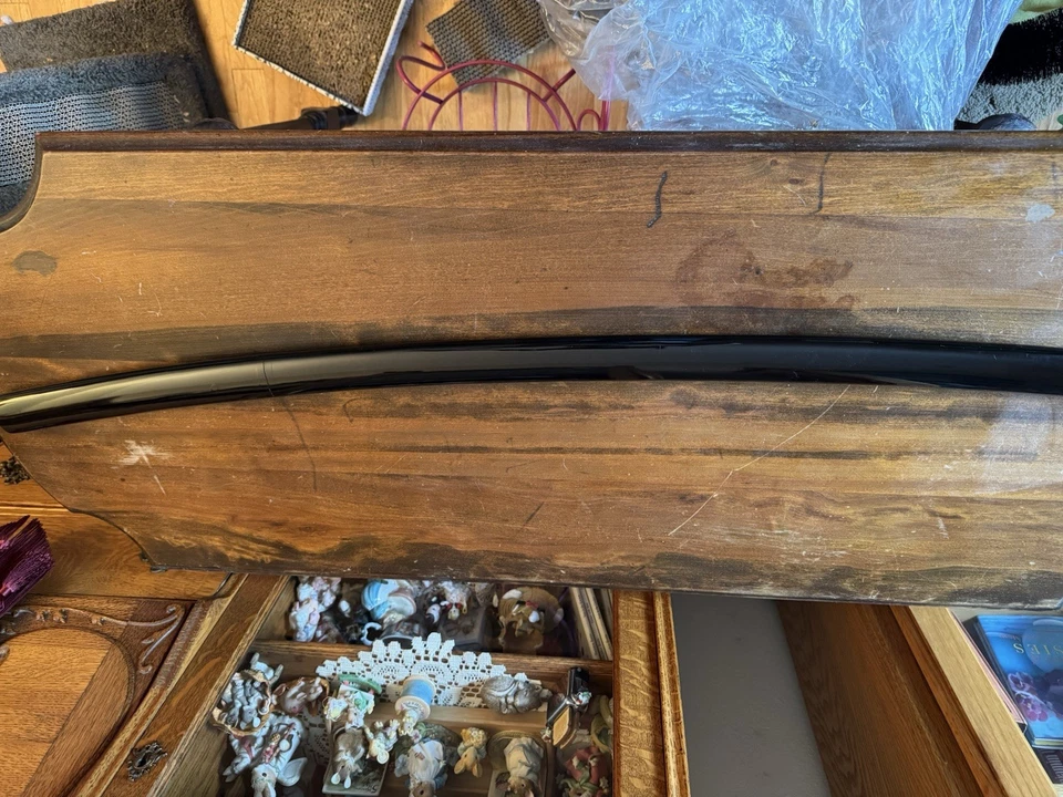 Black Katana 9260 Spring Steel Japanese Samurai Sword Full Tang Razor Sharp - Image 1 of 4