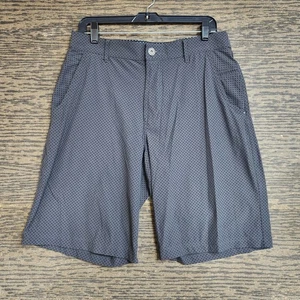 Lululemon ABC Shorts Herren 34 schwarz grau kariert 10" Schrittlänge sportlich Freizeit Golf - Bild 1 von 12