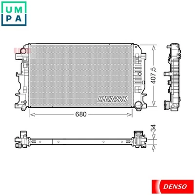 RADIATOR ENGINE COOLING DRM17117 FOR MERCEDES-BENZ SPRINTER/35-t/Van/Tourer 2.1L - Image 1 of 4