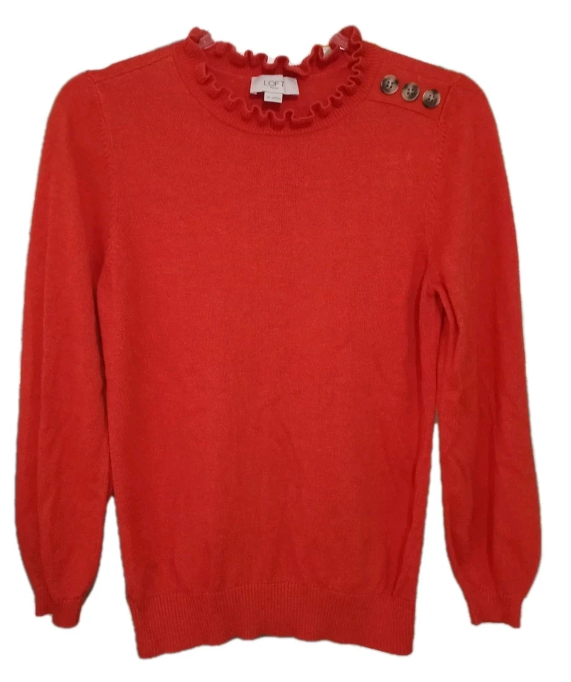 Suéter naranja loft para mujer talla X-pequeño Foto 1 de 1