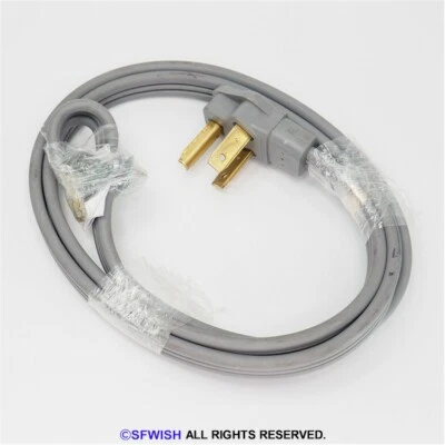 Smart Choice серый 6' 30 А. 3-штырьковый шнур для сушилки *ОТКРЫТАЯ КОРОБКА!* - Изображение 1 из 3