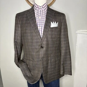 Blazer uomo Ralph Lauren cappotto sportivo giacca due bottoni taglia 42 lana seta lino - Foto 1 di 13