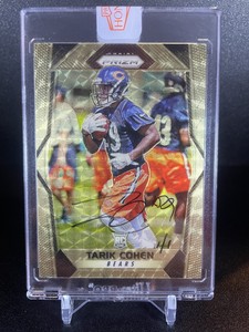Tarik Cohen 2020 Panini Honors PRIZM (2017 RC) GOLD VINYL AUTO 1/1 Chicago Bears