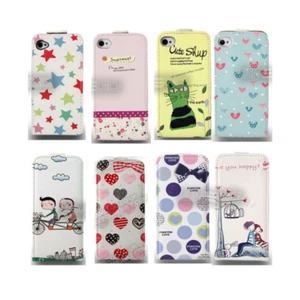 8 Design Graphic Prints Flip leather case for HTC ONE M8 UK FREE UK DELIVERY - Picture 1 of 13