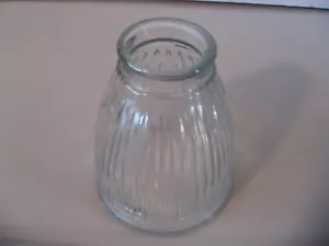 Vintage Clear Heavy Fluted Glass Pendant Lamp Shade 2 " Fitter 3 available - Picture 1 of 1