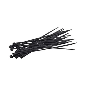 RAPTOR Black 150mm x 3.6mm Medium Duty Cable Ties, 20 Pack - Picture 1 of 4
