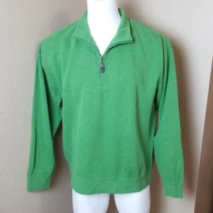 Orvis grüner Pullover mit teilweisem Reißverschluss Herren Größe Large L - Bild 1 von 5