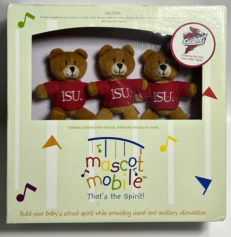 NCAA Iowa State Cyclones Musical Mascot Mobile NIB Cover