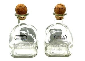 Two Silver Patron Tequila 750ml (Empty Bottle) - Picture 1 of 2