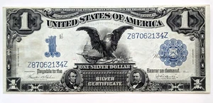 Series of 1899 United States One Dollar Black Eagle Large Silver Certificate - Picture 1 of 8