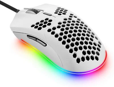 ZIYOULANG M1 65G Lightweight Wired Gaming Mouse RGB Programmable For PC PS4 Xbox - Image 1 of 4