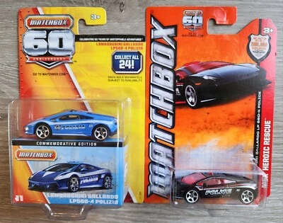 Matchbox 60th LAMBORGHINI GALLARDO LP560-4 Polizia 2012 Police Lot Commemorative - Image 1 of 2