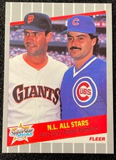 1989 Fleer Super Star Specials Will Clark and Rafael Palmeiro card #631
