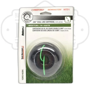 Cartucho de doble línea MTD .080" 49U3577L953 / 791-153577B recortadora de cuerda - Imagen 1 de 3