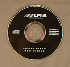 Alpine CDA/CDE series Owner's Manual CD (untested)